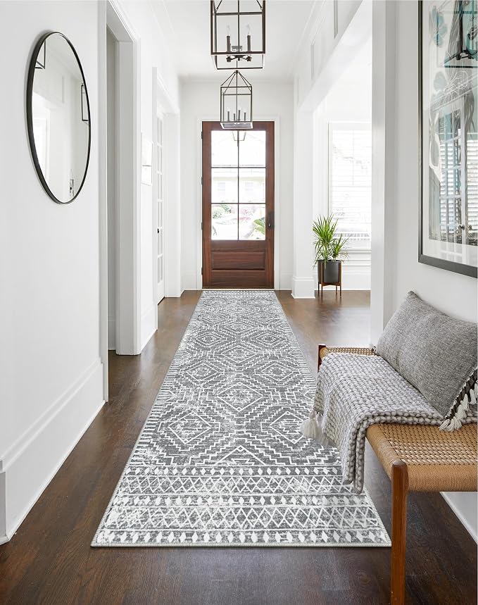 Wonnitar Washable Rug Runner for Kitchen, Boho Non-Shedding Low Pile Floor by Wonnitar
