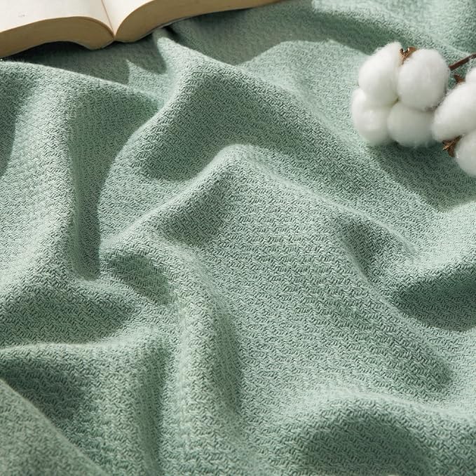 Bedsure GentleSoft 100% Cotton Blanket Queen Size by BEDSURE