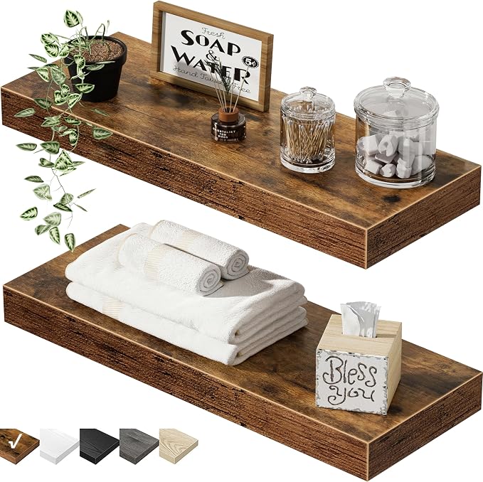 QEEIG Bathroom Floating Shelves by QEEIG