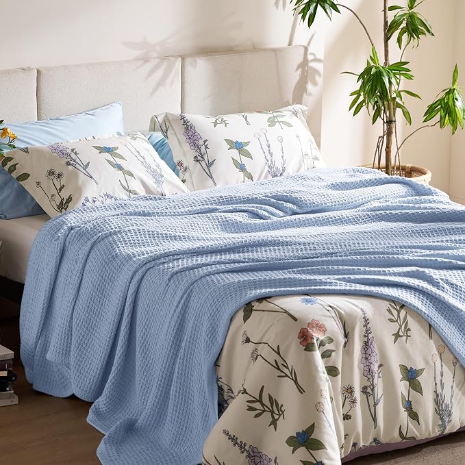 Bedsure Gentlesoft 100% Cotton Blanket Twin XL Size - Image 5