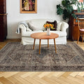 Area Rug 4×6, Vintage Boho Rug, Ultra-Soft Low Pile, Non Slip, Stain Resistant by DomitapisRug