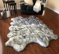 LAMBZY Faux Sheepskin Super Soft Free Shape Silky Shag Rug, Luxury Shaggy Silky by LAMBZYRUGS