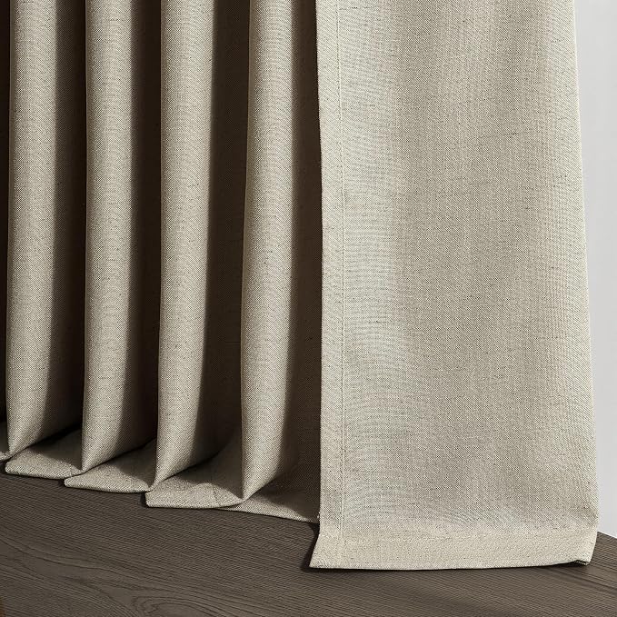 Topfinel 108 Inch Pinch Pleated Linen Curtains 2 Panels, Extra Long 9ft Curtain - Image 7