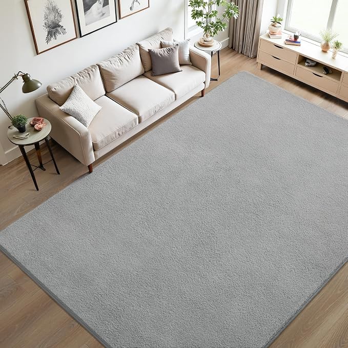 Keeko Area Rugs for Living Room Bedroom 5x8 Grey, Soft Modern Large Rugs Indoor by Keeko
