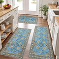 Tritard 100% Non Slip Kitchen Rugs Sets of 3 Washable Boho Kitchen Mats by Tritard
