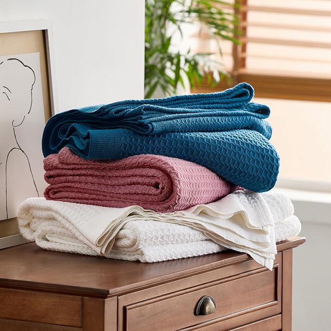 Bedsure Gentlesoft 100% Cotton Blanket Twin XL Size - Image 8