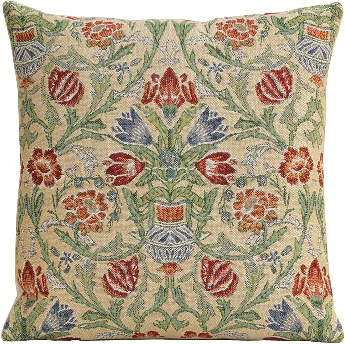 Charlotte Home Furnishings Throw Pillow Covers 16x16 in Single Stem Decorative by CCharlotteHomeFurnishings
