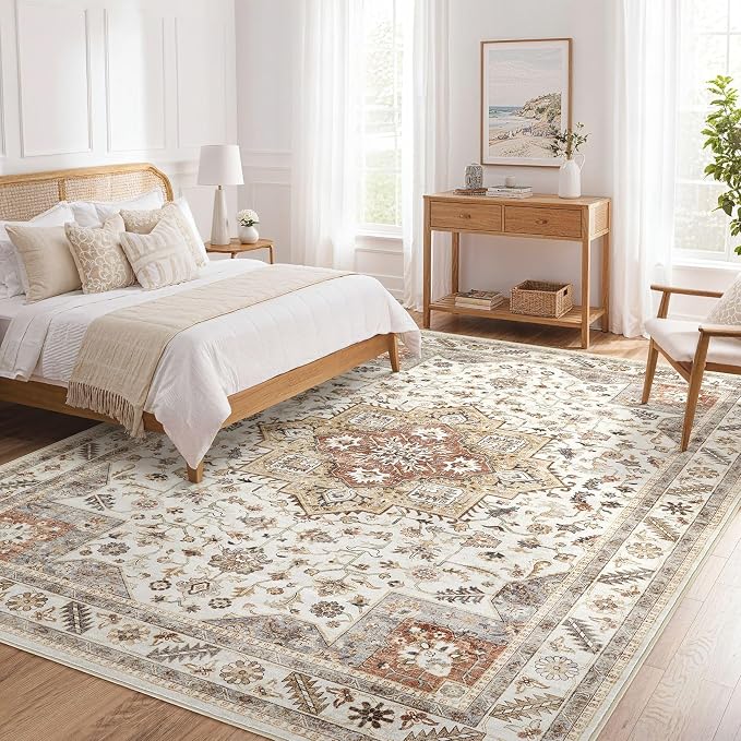 Vintage Living Room Area Rug 9x12 - Image 8