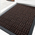 OLANLY Front Door Mat Outside Entrance 29.5x17, Heavy Duty Sturdy Natural by OLANLY