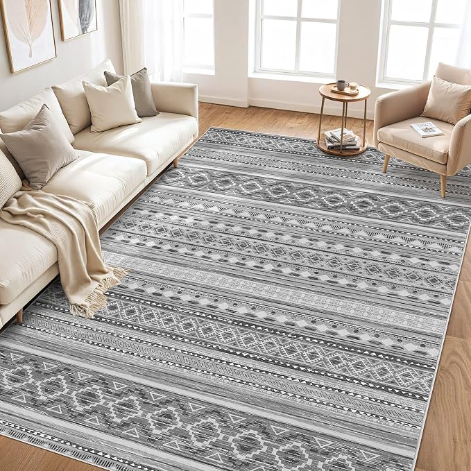 cotiled 6x9 Area Rug Living Room: Washable Boho Rugs - Image 6