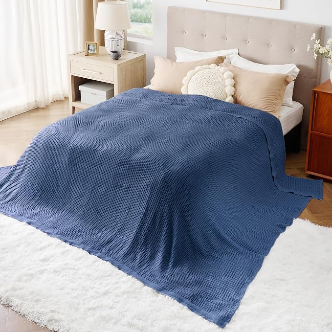 Bedsure Gentlesoft 100% Cotton Big Blanket Oversized King - Image 4