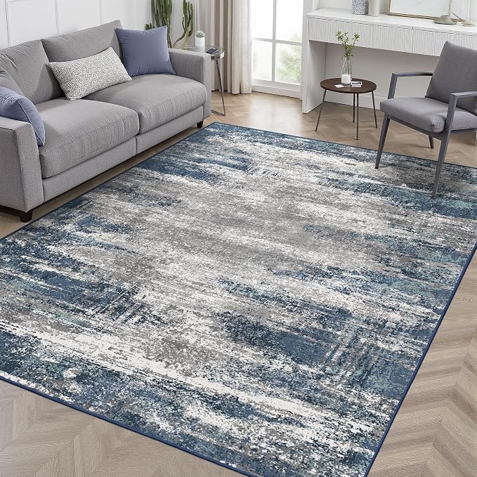 GENIMO 4x6 Area Rugs for Living Room, Non Slip Machine Washable Modern Indoor - Image 2