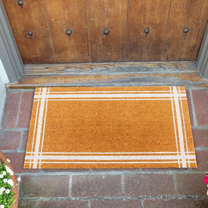 KAF Home Coir Doormat with Heavy-Duty, Weather Resistant, Non-Slip PVC Backing - Image 3