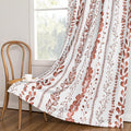 MEETSKY Boho Terracotta Blackout Curtains 72 Inches Long 2 Panels by MEETSKY