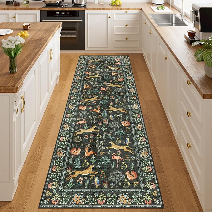 DUKINO 2x10 Rug for Hallway, Washable Kitchen Runner Rug - Image 3