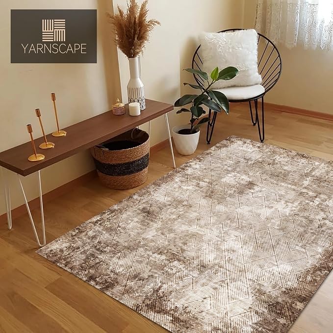 YARNSCAPE 5' x 7' Washable Area Rug - Image 3