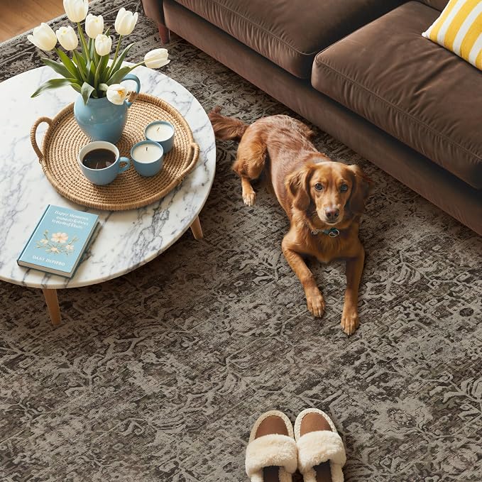 GENIMO 9x12 Area Rug Machine Washable Boho Rug - Image 5