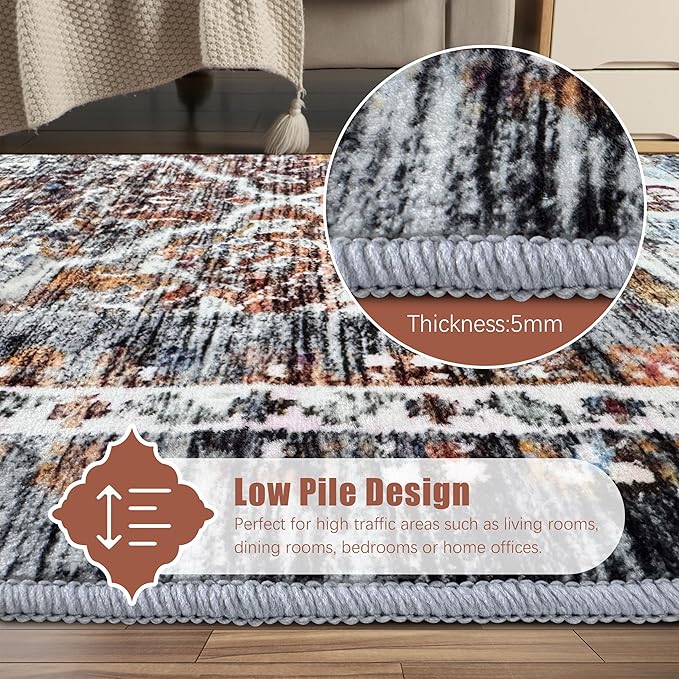 YARNSCAPE 8' x 10' Washable Area Rug - Image 5