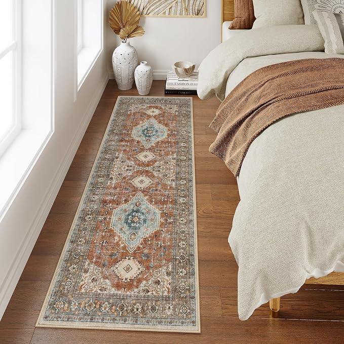 Lahome Oriental Washable Hallway Runner Rug, 2x6 Runners - Image 5
