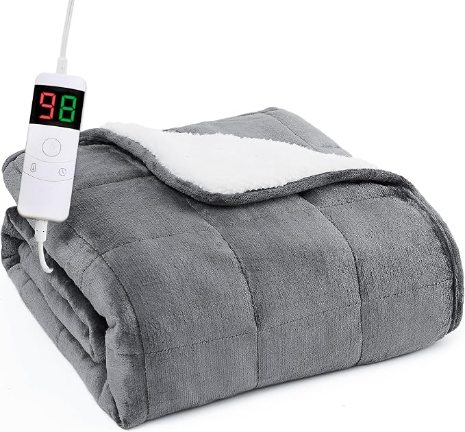 L'AGRATY Heated Weighted Blanket by LAGRATY