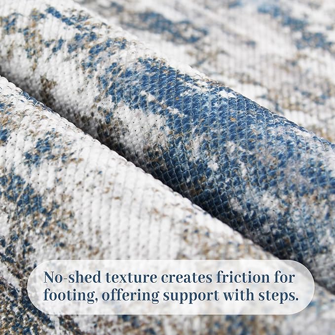 Non Slip Floor Runners for Dogs 2.6x12 Washable Runner Rug Abstract, Joint - Image 4