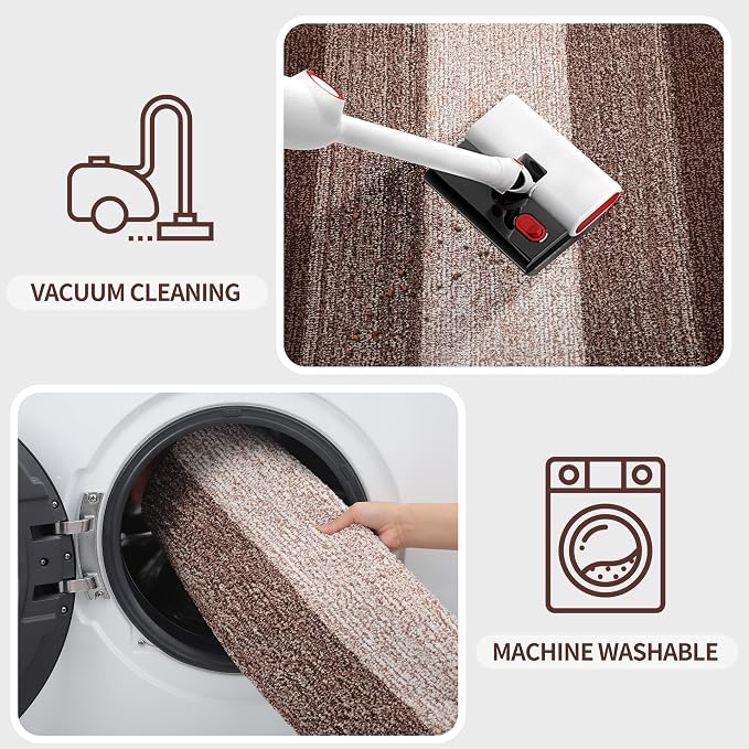 Kitinjoy Indoor Outdoor Door Mat, 47x20 Non-Slip Absorbent Dirt Trapper - Image 5