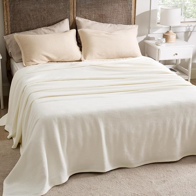 Bedsure GentleSoft 100% Cotton Blanket King Size - Image 6
