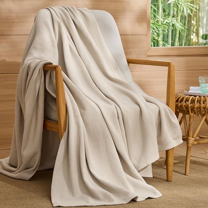 Bedsure GentleSoft 100% Cotton Large Throw Blanket - Image 6