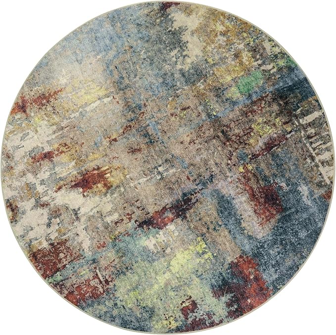 Lahome Modern Abstract Round Rug 6ft - Image 8
