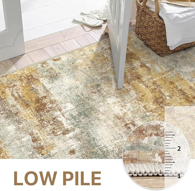 Area Rugs 8x10 for Living Room Bedroom, Modern Abstract Machine Washable Rug - Image 9
