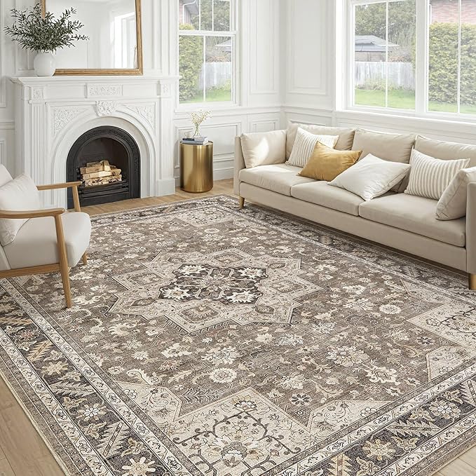 Vintage Living Room Area Rug 10x11 by COTILED