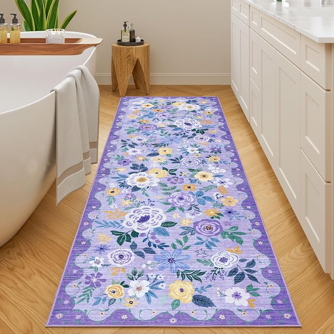 DUKINO 2x6 Runner Rug for Hallway, Washable Kitchen Rug - Image 3