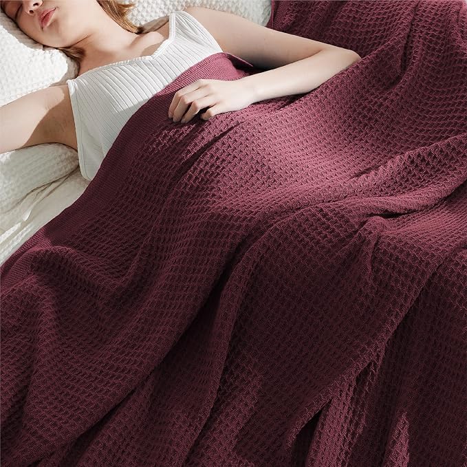 Bedsure Gentlesoft 100% Cotton Blanket Queen Size - Image 6