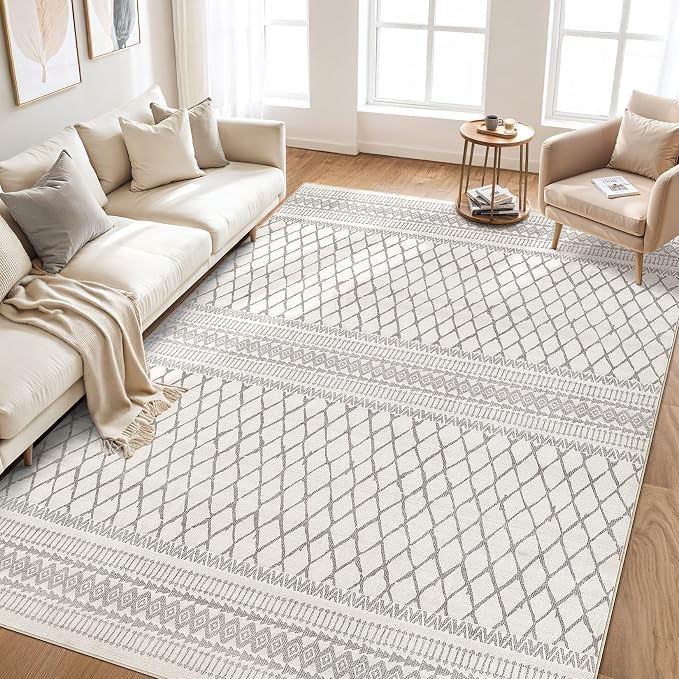 cotiled 10x14 Area Rug Living Room: Washable Boho Rugs - Image 6