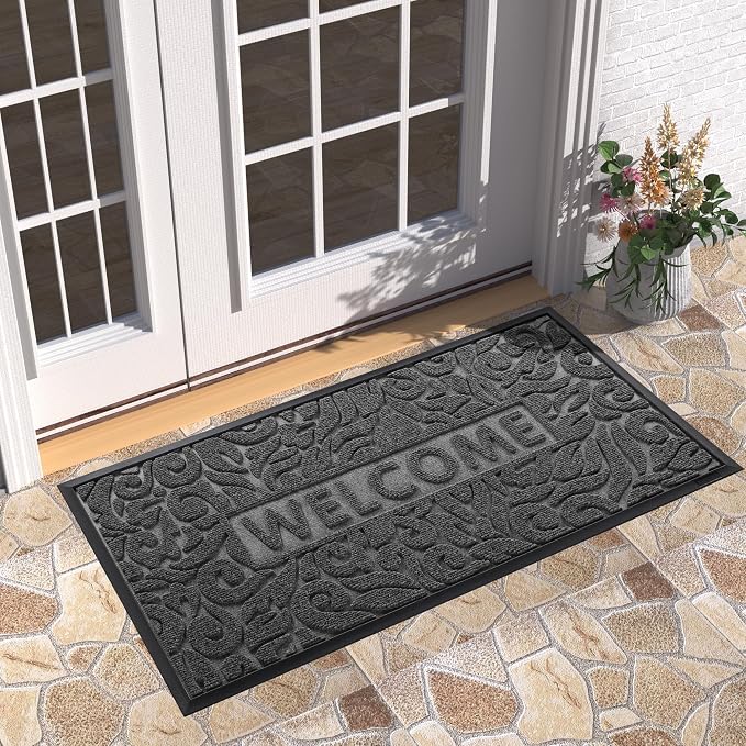 Yimobra Large Welcome Mat 47x24, Waterproof Non-Slip Outdoor Mats - Image 5