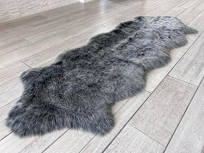 Free Shape Luxury Soft Fluffy Shag Area Rug Double 2'x6', 60x180cm by LAMBZYRUGS
