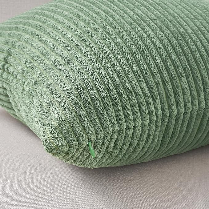 Topfinel LightGreen Couch Throw Pillows Covers 24x24 Inch Set of 4, Olive - Image 5