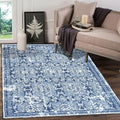 Vaukki Living Room Rug, Vintage Shaggy Soft Laundry Rug, Non Slip Kitchen Area by Vaukki