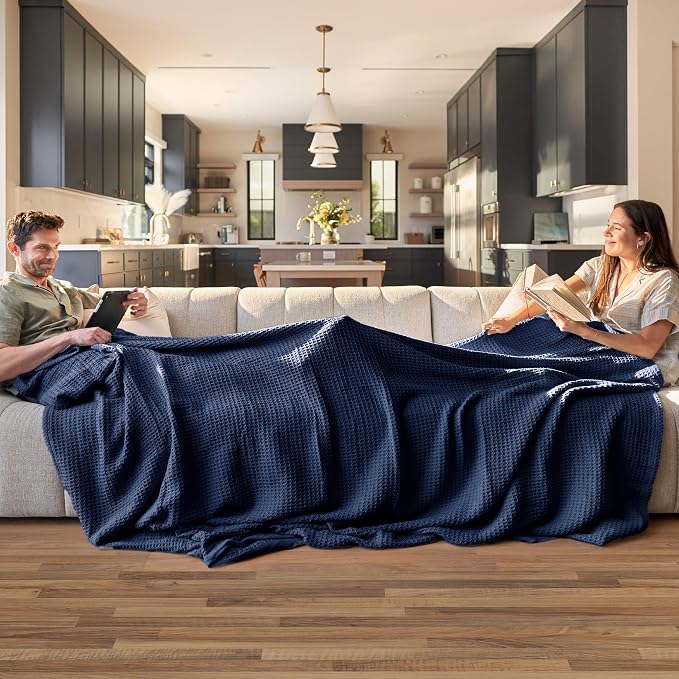 Bedsure Gentlesoft 100% Cotton Blanket Twin XL Size - Image 2