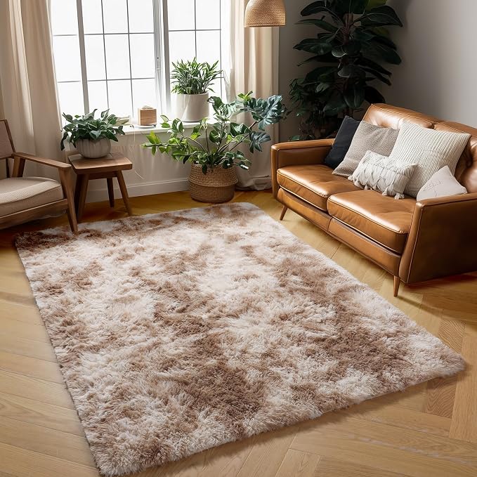 Amdrebio Tie-Dyed Beige Tan Rugs - Image 5