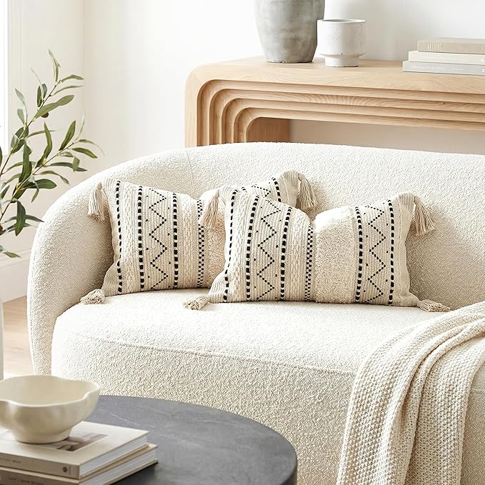 BlissBlush Decorative Lumbar Throw Pillow Covers 12x20 Combo Set of 2 - Image 5
