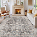 GarveeHome Washable Rugs for Living Room, Vintage Neutral Area Rug, Ultra Soft by GarveeHome
