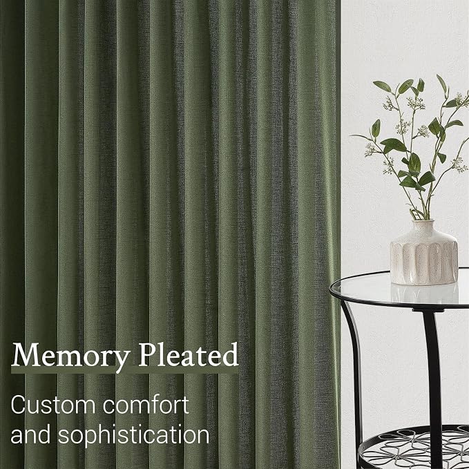 Pinch Pleated 63 Inch Curtains 2 Panels - Image 3