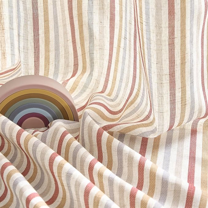 jinchan Colorful Linen Curtains - Image 5