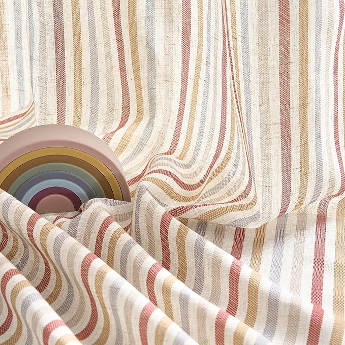 jinchan Colorful Linen Curtains - Image 5