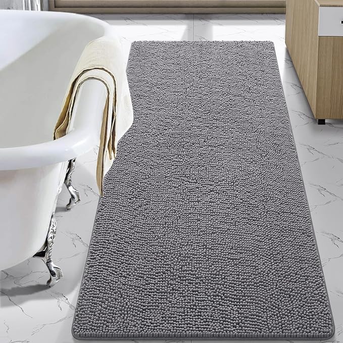 LOCHAS Luxury Bathroom Rug Shaggy Bath Mat 30 x 60 Inch, Washable Non Slip Bath by LOCHAS