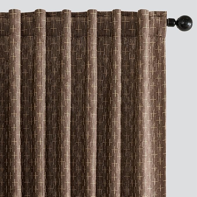 MIULEE Decorative Back Tab Linen Curtains by MIULEE