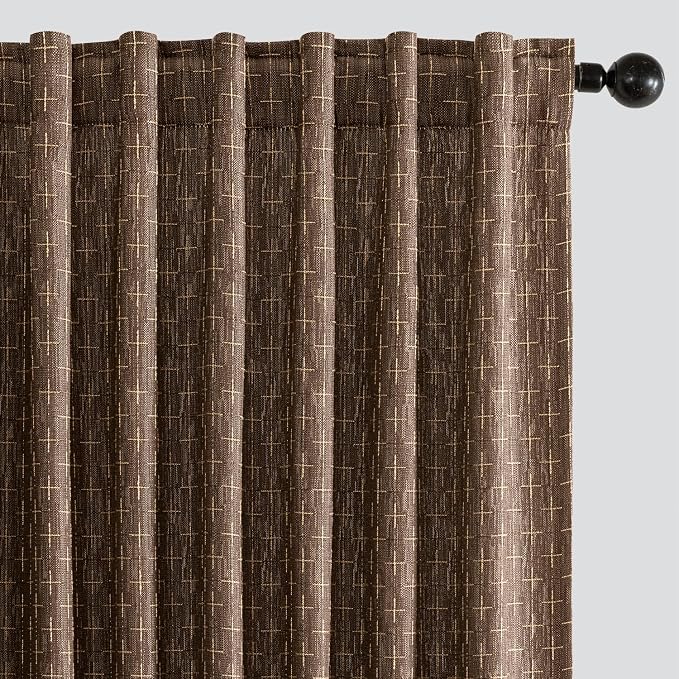 MIULEE Decorative Back Tab Linen Curtains by MIULEE