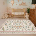 Hazo Haus Neutral Girl Nursery Rug 4x6 by HazoHaus