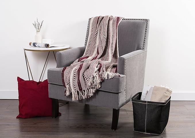 DII Braided Striped Decorative Throw Blanket - Image 5